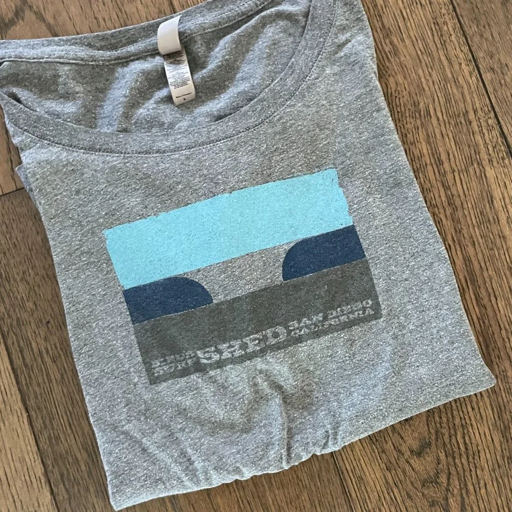 EUC! San Diego Bird's Surf Shed gray shirt - sz. L - Picture 1 of 5